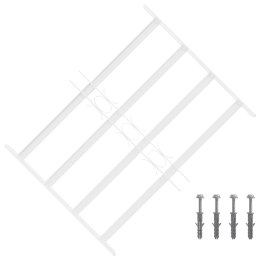 VidaXL Krata zabezpieczająca do okien z 4 poprzeczkami 3 pcs 43-74 cm