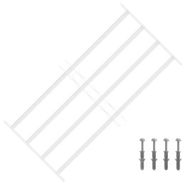 VidaXL Krata zabezpieczająca do okien z 4 poprzeczkami 3 pcs 63-114 cm