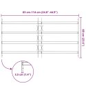 VidaXL Krata zabezpieczająca do okien z 4 poprzeczkami 3 pcs 63-114 cm