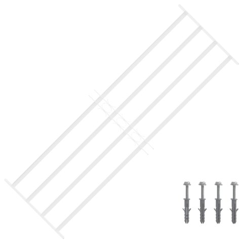 VidaXL Krata zabezpieczająca do okien z 4 poprzeczkami 3 pcs 93-174 cm