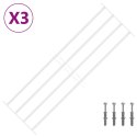 VidaXL Krata zabezpieczająca do okien z 4 poprzeczkami 3 pcs 93-174 cm