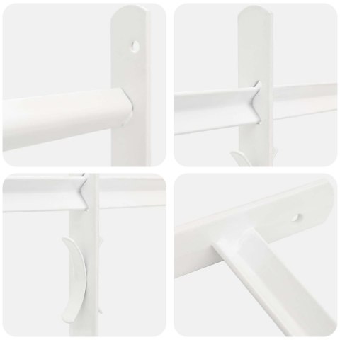 VidaXL Krata zabezpieczająca do okien z 4 poprzeczkami 3 pcs 93-174 cm