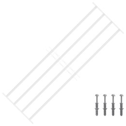 VidaXL Krata zabezpieczająca do okien z 4 poprzeczkami 93-174 cm