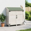 VidaXL Shed ogrodowy Biały 106,5 x 56 x 113,5 cm Drewno inżynieryjne