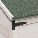 VidaXL Shed ogrodowy Biały 106,5 x 56 x 113,5 cm Drewno inżynieryjne