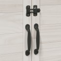 VidaXL Shed ogrodowy Biały 106,5 x 56 x 113,5 cm Drewno inżynieryjne
