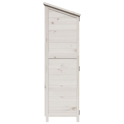 VidaXL Shed ogrodowy Biały 106,5 x 56 x 176 cm Drewno inżynieryjne
