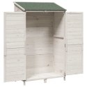 VidaXL Shed ogrodowy Biały 106 x 56 x 176,5 cm Drewno inżynieryjne