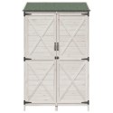 VidaXL Shed ogrodowy Biały 106 x 56 x 176,5 cm Drewno inżynieryjne
