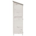 VidaXL Shed ogrodowy Biały 106 x 56 x 176,5 cm Drewno inżynieryjne