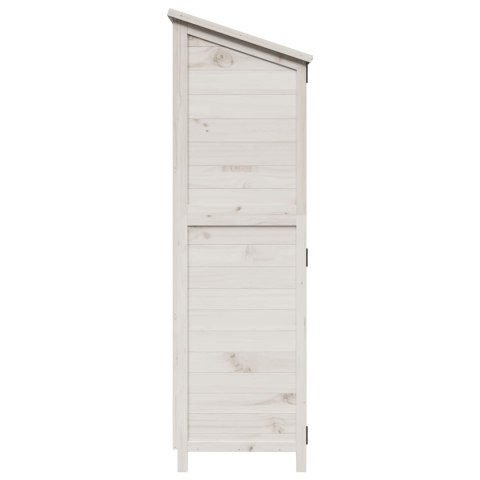 VidaXL Shed ogrodowy Biały 106 x 56 x 176,5 cm Drewno inżynieryjne