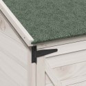 VidaXL Shed ogrodowy Biały 106 x 56 x 176,5 cm Drewno inżynieryjne