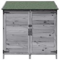 VidaXL Shed ogrodowy Szary 106,5 x 56 x 113,5 cm Drewno inżynieryjne