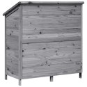 VidaXL Shed ogrodowy Szary 106,5 x 56 x 113,5 cm Drewno inżynieryjne