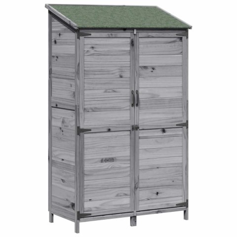 VidaXL Shed ogrodowy Szary 106,5 x 56 x 176 cm Drewno inżynieryjne