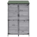 VidaXL Shed ogrodowy Szary 106,5 x 56 x 176 cm Drewno inżynieryjne