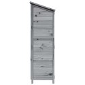 VidaXL Shed ogrodowy Szary 106,5 x 56 x 176 cm Drewno inżynieryjne