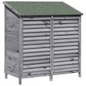 VidaXL Shed ogrodowy Szary 106 x 56 x 113,5 cm Drewno Świerkowe