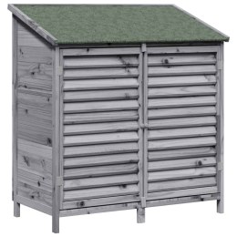 VidaXL Shed ogrodowy Szary 106 x 56 x 113,5 cm Drewno Świerkowe