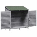 VidaXL Shed ogrodowy Szary 106 x 56 x 113,5 cm Drewno Świerkowe