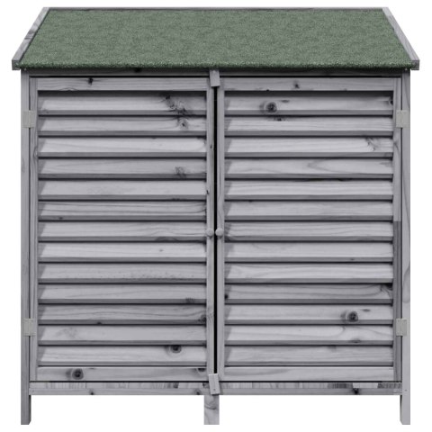 VidaXL Shed ogrodowy Szary 106 x 56 x 113,5 cm Drewno Świerkowe