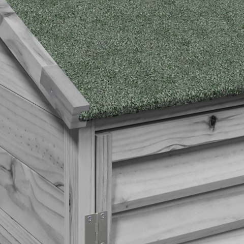 VidaXL Shed ogrodowy Szary 106 x 56 x 113,5 cm Drewno Świerkowe