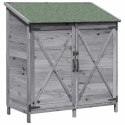 VidaXL Shed ogrodowy Szary 106 x 56 x 113,5 cm Drewno inżynieryjne