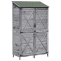 VidaXL Shed ogrodowy Szary 106 x 56 x 176,5 cm Drewno inżynieryjne
