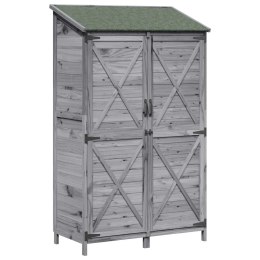VidaXL Shed ogrodowy Szary 106 x 56 x 176,5 cm Drewno inżynieryjne