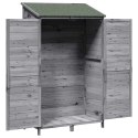 VidaXL Shed ogrodowy Szary 106 x 56 x 176,5 cm Drewno inżynieryjne