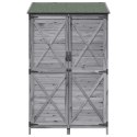 VidaXL Shed ogrodowy Szary 106 x 56 x 176,5 cm Drewno inżynieryjne