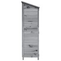 VidaXL Shed ogrodowy Szary 106 x 56 x 176,5 cm Drewno inżynieryjne