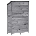 VidaXL Shed ogrodowy Szary 106 x 56 x 176,5 cm Drewno inżynieryjne