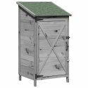 VidaXL Shed ogrodowy Szary 59,5 x 56 x 113,5 cm Drewno inżynieryjne
