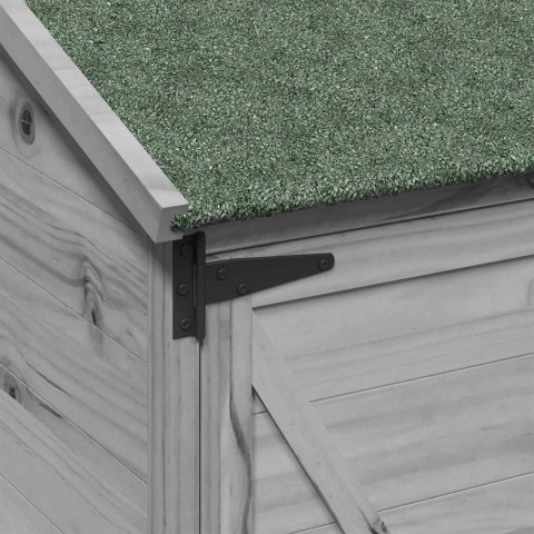 VidaXL Shed ogrodowy Szary 59,5 x 56 x 113,5 cm Drewno inżynieryjne