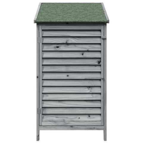VidaXL Shed ogrodowy Szary 59 x 56 x 113,5 cm Drewno Świerkowe