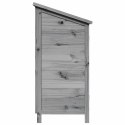 VidaXL Shed ogrodowy Szary 59 x 56 x 113,5 cm Drewno Świerkowe