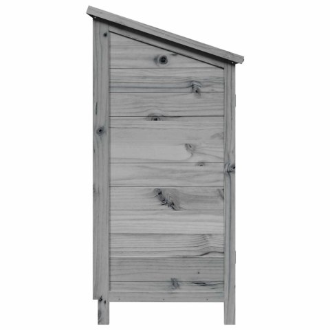 VidaXL Shed ogrodowy Szary 59 x 56 x 113,5 cm Drewno Świerkowe