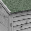 VidaXL Shed ogrodowy Szary 59 x 56 x 113,5 cm Drewno Świerkowe