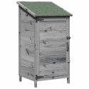 VidaXL Shed ogrodowy Szary 59 x 56 x 113,5 cm Drewno inżynieryjne