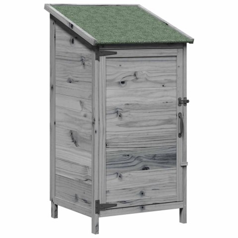 VidaXL Shed ogrodowy Szary 59 x 56 x 113,5 cm Drewno inżynieryjne