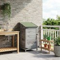 VidaXL Shed ogrodowy Szary 59 x 56 x 113,5 cm Drewno inżynieryjne