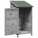 VidaXL Shed ogrodowy Szary 59 x 56 x 113,5 cm Drewno inżynieryjne
