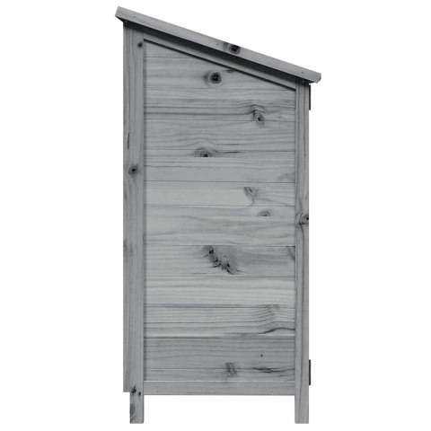 VidaXL Shed ogrodowy Szary 59 x 56 x 113,5 cm Drewno inżynieryjne