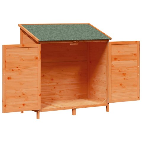 VidaXL Shed ogrodowy brązowy 106,5 x 56 x 113,5 cm Drewno inżynieryjne