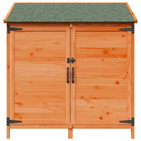 VidaXL Shed ogrodowy brązowy 106,5 x 56 x 113,5 cm Drewno inżynieryjne