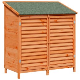 VidaXL Shed ogrodowy brązowy 106 x 56 x 113,5 cm Drewno Świerkowe