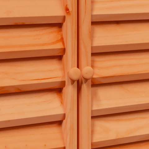 VidaXL Shed ogrodowy brązowy 106 x 56 x 113,5 cm Drewno Świerkowe