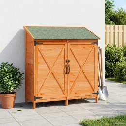 VidaXL Shed ogrodowy brązowy 106 x 56 x 113,5 cm Drewno inżynieryjne