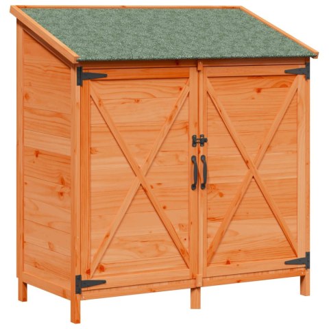 VidaXL Shed ogrodowy brązowy 106 x 56 x 113,5 cm Drewno inżynieryjne